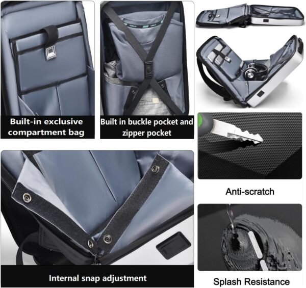 Starlink Gen 3 Outdoor Travel Bag,Anti-theft & Water-resistant Backpack for Starlink Dish and All Accessories,Fits for Camping,RV Trip (17 In - Image 3