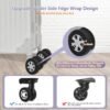 8Pcs Luggage Wheel Covers,Silicone Suitcase Wheel Cover for 2-2.4'' Spinner Wheel,Reusable Carry On Luggage Wheel Protector,Upgrade Suitcase Wheel Protective,Essential Travel Accessories(Purple) - Image 4