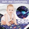 Airplane Seat Extender for Kids,Kids Airplane Travel Bed,Toddler Plane Travel Essentials,Waterproof Airplane Seat Extender,Portable Plane Bed Foot Rest for Flights - Image 2