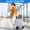 4 Pieces Clear Luggage Cover for Suitcase, Waterproof PVC Luggage Cover Protector, Anti-scratch Suitcase Protective Cover for Travel (20", 22", 24", 28") - Image 7