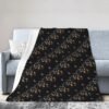 (Colorful Butterfly) Print Fall Throw Blanket Personalized Soft Flannel Blanket for Bed Couch Sofa, Blanket for Lightweight Fuzzy Cozy Blankets for Travel Office Home 50"X40"