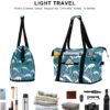 HAWEE Expandable Duffel Bag for Women with Trolley Sleeve/Wet Pocket Weekender Travel Tote Large Carry On Overnight Luggage - Image 6