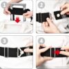 2-in-1 Travel Belt Luggage Straps Over Handle for Carry On Bag,ZZM Elastic Add a Bag Bungees Luggage Belt Suitcases Adjustable with Alloy Buckle, Hands-Free for Airport,Trip (Black) - Image 7