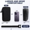 Electronics Organizer Travel Case, Travel Accessories Essentials for Men Women, Cord Organizer Travel Tech Pouch, Waterproof Double Layers Storage Bag for Cable, Charger, Phone, Earphone, Black - Image 3