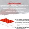 zzlamb Camping Blanket, Lightweight Cloak Puffy Down Alternative Travel Blanket, Portable & Windproof Warm Outdoor Blanket, Cozy Quilt Plane Car Picnic Hammock Beach Backpacking, 52x75in - Image 4
