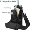 Xxeciz Water Bottle Carrier Bag for Hydro Flask Travel 40/32 oz Tumbler with Phone Pocket, Nylon Water Bottle Holder with Strap Water Bottle Sling Pouch for Hydro Flask Cup Accessories - Image 4