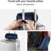Camping Pillow Lightweight,Easy to Carry,Memory Foam Travel Pillow,Backpacking Pillow,Portable Pillow with Travel Storage Bag,Removable Pillow Cover (White) - Image 2