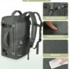 INC Travel Backpack For Women Men, 35L Carry On Backpack Flight Approved, Waterproof Anti-theft Personal Item Suitcase Backpack For Weekender, Traveling, Green - Image 7