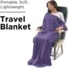 SAGEFINDS Airplane Travel Blanket | Compact Throw Blanket for Camping and Hiking | Converts into a Pillow | Travel Gift | Soft Jersey Knit | Fits in Backpack | Attaches to Luggage | Travel Essential - Image 2