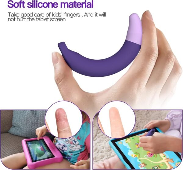 Kid-Friendly Pens for Touch Screens - 2 Pack of Purple and Blue Stylus Pens Compatible with Kindle, iPad, iPhone - Image 4