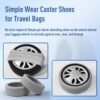 10 Pcs/Set Luggage Wheel Cover Protector Soft Silicone Wheel Covers for Suitcase/Baggage/Trolley Case/Handbag - Image 5