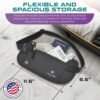Travel Money Belt & Passport Holder - RFID Blocking Slim Travel Wallet & Fanny Pack for Men and Women - Essential Travel Pouch for Cash, Credit Cards, and Documents - Image 4