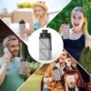 Collapsible Water Bottles,420ml Foldable Water Bottle BPA Free Reusable Lightweight Bottle LeakProof Travel Silicone Water Bottles for Running Cycling Sports Outdoor School Office Gym,Grey - Image 3