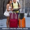 Sweetude 36 Pcs Foldable Travel Duffel Bag Bulk Carry Luggage Bag with Trolley Sleeve, Waterproof Bag Lightweight Weekender Bag for Homeless Donations Sport, Gym, Vacation - Image 4