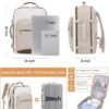 LOVEVOOK 40L Carry on Backpack for Women & Men with 3 Packing Cubes, Large Travel Backpack for Airplanes, TSA Personal Item Travel Bag fits 17" Laptop, Waterproof Travel Essentials Airline Approved - Image 4