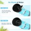 Pecute Dog Water Bottle Portable 22 oz with 5 oz Food Container, Poop Bag Holder, Portable Dog Water Bottle Dispenser, Leakproof, Lightweight, Pet Water Bottle for Dogs Outdoor Travel Walking - Image 5