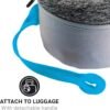 Universal Pillow Packer, Ideal for Carrying Travel Pillow, Compatible with Most Memory Foam Pillows, Perfect for Airplane, Bus, Car, and Train Journey, Travel Essentials, Blue - Image 8