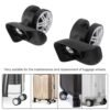 1 Pair Luggage Wheels Repalcement, Silent Double Row Wheel Suitcase Swivels Casters Repair Universal Outdoor Caster Repairing Parts for Trolley Travel Customs Box Accessories - Image 2