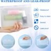 Tsa Approved Toiletry Bag, 4 Pieces Travel Toiletry Bags Leakproof Small Carry on Bag Clear Makeup Bag Peva Zipper Pouches Waterproof Cosmetic Bags Travel Essentials Bag with Zipper for Women Men - Image 4