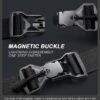 Black Sling Crossbody Bag for Men Women, Tactical Backpack Shoulder Daypack Mini Anti-Theft Motorcycle Chest Bags, Small One Strap Backpack for Casual Travel Hiking Outdoor Sports - Image 6