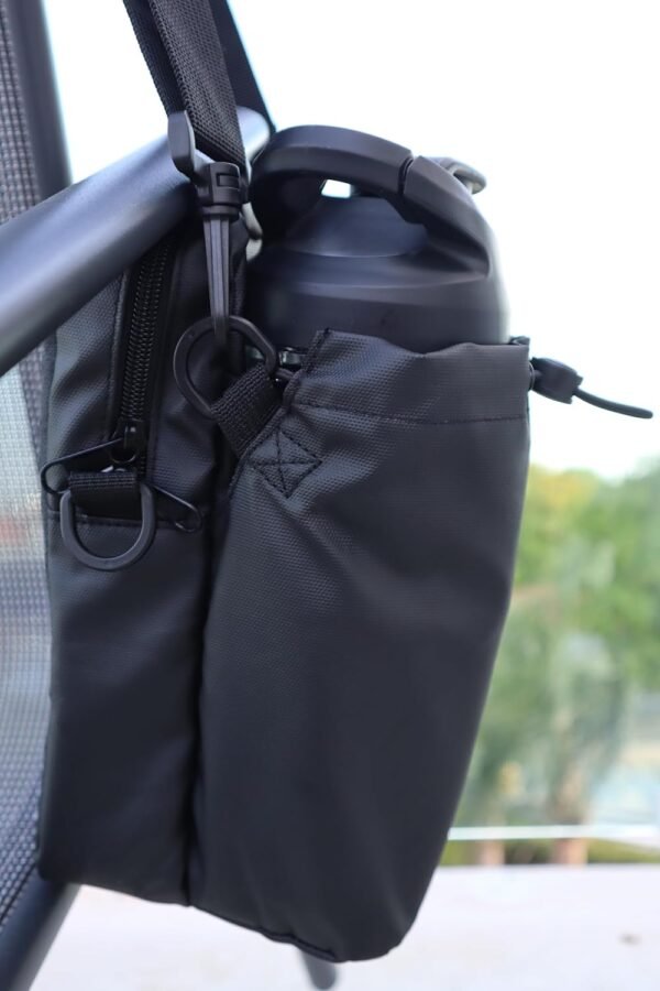 Travel Bag Gym Bag fanny pack 1L/34oz Bottle Holder With Strap,Magnets,USB port phone charge,Recycled polypropylene material - Waterproof Pouch Travel Bottles Crossbody Bag Small Sling Bag Duvcein. - Image 6