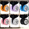 TOYMIS 8pcs Luggage Wheel Covers, Portable Suitcase Wheel Protector Covers Colorful Silicone Luggage Wheel Covers Luggage Spinner Wheel Covers for Most 8 Caster Luggage Accessories(black) - Image 6