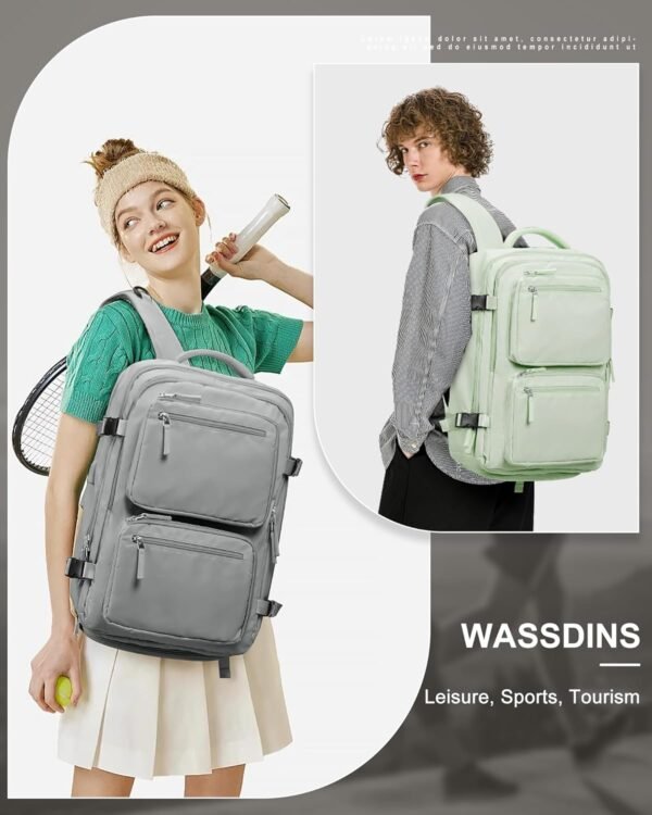 Large Travel Backpack for Men Women, Mochila de Viaje Carry on Backpack Flight Approved Luggage Backpack, Personal Item Travel Backpack Tiktok Backpack Waterproof Morral de Viage - Image 7