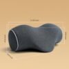 Hard Round Pillow, Firm Cervical Roll Pillow for Neck Pain Relief - Cylinder Pillows for Sleeping - Memory Foam Roll Bolster Pillow & Travel Pillow - Image 2