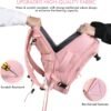 Beraliy Large Travel Backpack for Women, Personal Item Bag Airline Approved, Carry On Luggage, 17.3 inch Laptop Backpack, Waterproof Backpack,Hiking Backpack, Pink - Image 3