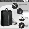Shoe Bags for Travel, Set of 4 Pack Travel Shoe Bags for Packing, Large Waterproof Portable Travel Shoe Bag with Zipper Travel Essentials Women for and Men - Image 3