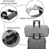 Convertible Garment Bag with Shoulder Strap, Modoker Carry on Garment Duffel Bag for Men Women - 2 in 1 Hanging Suitcase Suit Travel Bags (Grey) - Image 5
