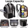 SHRRADOO Travel Laptop Backpack, Business Anti Theft Slim Durable Laptops Backpack with USB Charging Port, College High School Computer Bag for Men Women Fits 17 Inch Notebook - Image 4