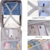 LOVEVOOK 50L Carry on Backpack for Women & Men with 3 Packing Cubes, Large Travel Backpack for Airplanes, TSA Personal Item Travel Bag with Laptop Pocket, Travel Essentials Airline Approved - Image 9