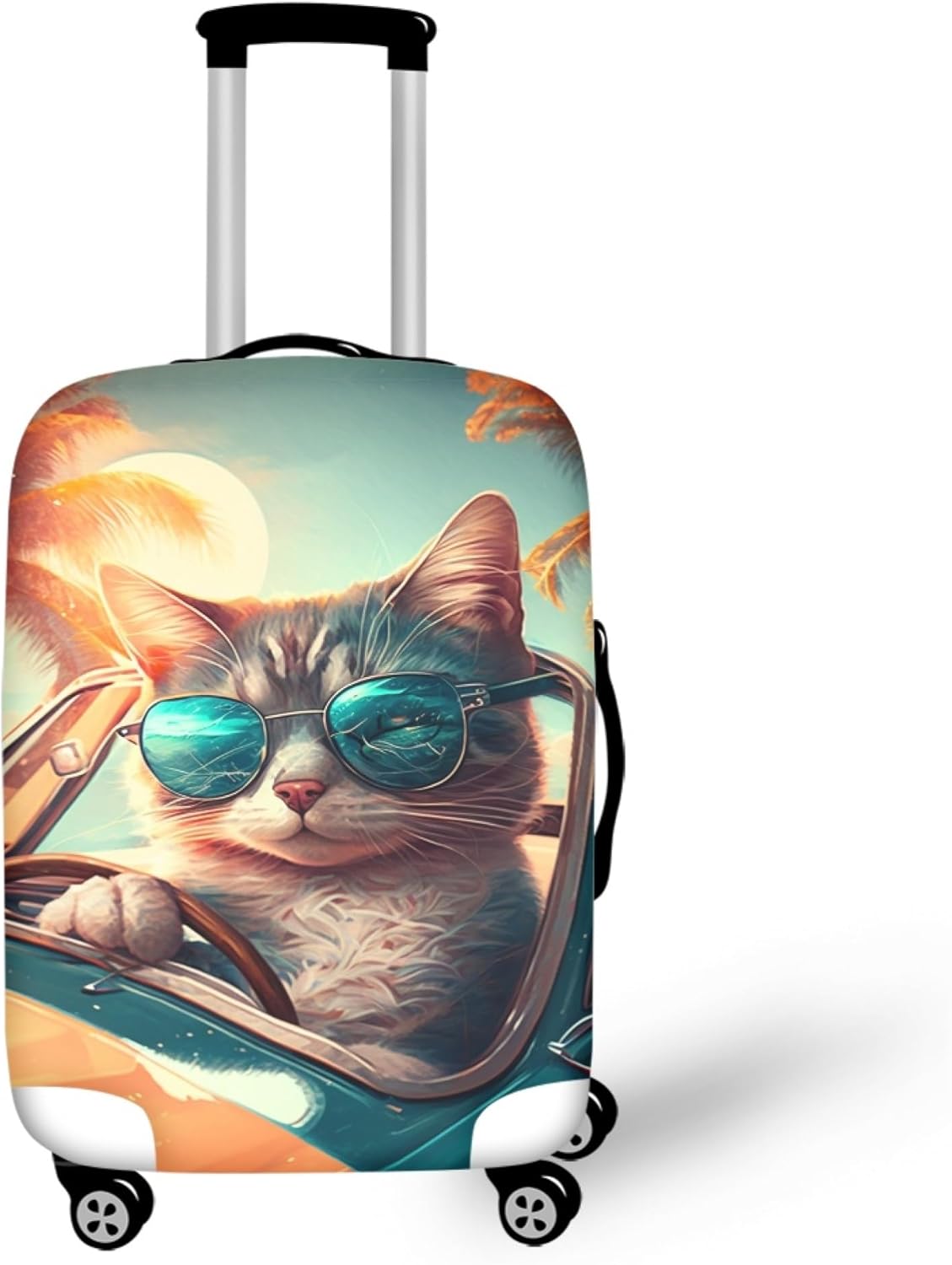 Cat Luggage Protector Suitcase Cover Suitcase Covers For Luggage 24 Inch Travel Bag Cover For Luggage Cover Protector