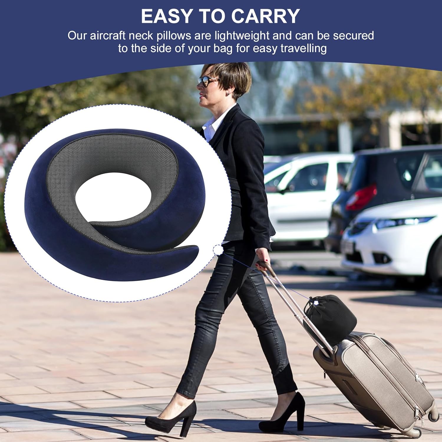 2024 New Memory Foam Travel Pillow for Airplanes,Neck Pillow for Traveling,Neck Plus Travel Pillow,Wander Neck Plus Travel Neck Pillow - Image 4