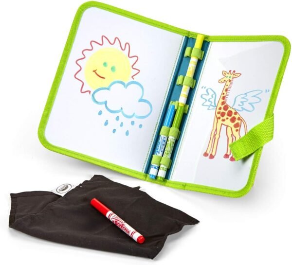 Crayola Washable Dry Erase Travel Pack, Whiteboard for Kids, Ages 4, 5, 6, 7 - Image 4