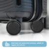 8Pcs 1.97in/50mm Replacement Luggage Wheels 360 Spinner Swivel Caster Wheels Repair Kit, Universal PVC Rubber Swivel Trolley Casters Bearings Repair Tools Set, Black - Image 5