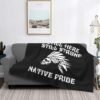 Native American Pride Fleece Blanket Super Soft Flannel Throw Blanket for Chair Sofa Couch Camping Travel 80"X60" Flannel Throw Blanket - Image 7