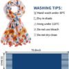 Scarf for Women Lightweight Soft Floral Leopard Printed Scarves Fall Winter Fashion Shawl Wrap with Fringe - Image 3
