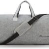 Convertible Garment Bag with Shoulder Strap, Modoker Carry on Garment Duffel Bag for Men Women - 2 in 1 Hanging Suitcase Suit Travel Bags (Grey)