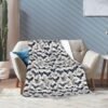 (Bat Pattern) Print Fall Throw Blanket Personalized Soft Flannel Blanket for Bed Couch Sofa, Blanket for Lightweight Fuzzy Cozy Blankets for Travel Office Home 60"X50" - Image 7
