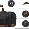 Litvyak Duffle Bag for Travel,Carry on Bag Travel Bags for Men Canvas Duffel Bag Overnight Weekend Gym Bag Carry On Luggage Bags Black - Image 5