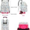 Mildame Rolling Backpack for Girls Boys, Kids Roller Wheels Bookbag for Elementary School Trolley Wheeled Luggage for Teens Travel - Image 2