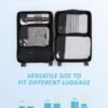 BAGSMART 6 Set/4 Set/2 Set Compression Packing Cubes for Travel, Lightweight Vacation Travel Essentials, Travel Accessories for Suitcase Organizer Bags Set, Durable Luggage Organizer Travel Bags - Image 3
