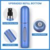 Perfume Travel Refillable Mini Perfume Atomizer Cologne Container Empty Travel Perfume Bottle, Stocking Stuffers for Women Men Small Perfume Spray Bottle for Travel Essentials 6 Pack 5ml/0.2oz - Image 2