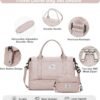 Weekender Bags for Women, Carry-On Personal Item Bag, Overnight Travel Duffel Bag with Shoes Compartment &Trolley Sleeve - Image 5