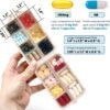 3 Pack, 14 GRIDS Travel Pill Organizer Box with Labels - Travel Medicine Case Kit - Pocket Daily Pharmacy Container - Travel Medication Holder Dispenser for Fish Oil Vitamin Supplement Storage - Image 2