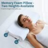 Memory Foam Pillows Neck Pillow for Pain Relief, Ergonomic Cervical Pillow Neck Shoulder Support Bed Pillow for Side Back Stomach Sleeper, Orthopedic Contour Pillow for Sleeping - Image 2