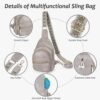 Sling Bag, Crossbody Bags for Women, Faux Leather Fanny Pack Cross Body Bag, Purses for Women Trendy - Image 3