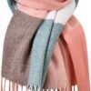 Clothirily Womens Winter Scarf, Fashion Cashmere Feel Plaid Scarfs for Women, Pashmina Shawls and Wraps, Long Blanket Scarf